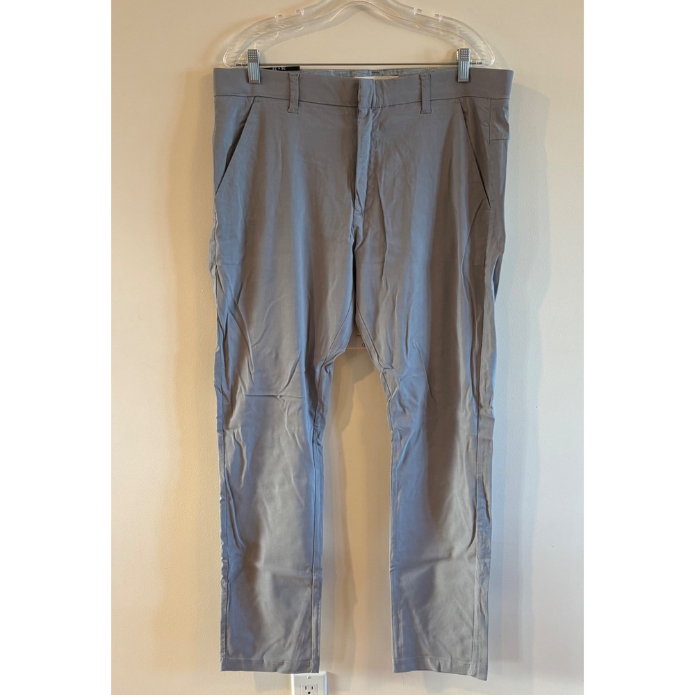 Tailor Vintage Canaan Slim Fit Performance Tech Pants Grey 36x32 Water Resistant - Picture 3 of 11